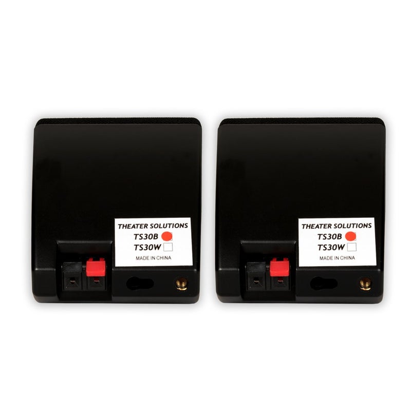 Theater Solutions مكبرات صوت داخلية قابلة للتثبيت Theater Solutions TS30B باللون الأسود - زوج رفوف - Image 3